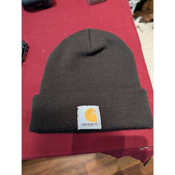 Carhartt Other - Carhartt fold over brown knit beanie one size